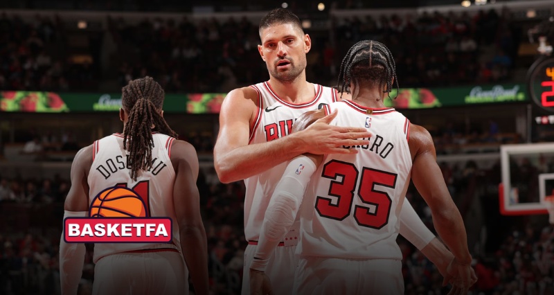 نیکولا ووجیچ و بازیکنان شیکاگو بولز در تمرکز کامل پیش از دیدار حساس مقابل دیترویت پیستونز در NBA