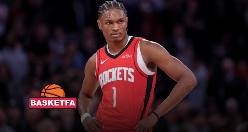 جیلن گرین بازیکن هیوستون راکتس در فصل ۲۰۲۵ NBA