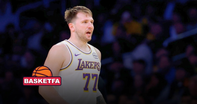 لوکا دانچیچ با پیراهن لس آنجلس لیکرز در بازی‌های NBA