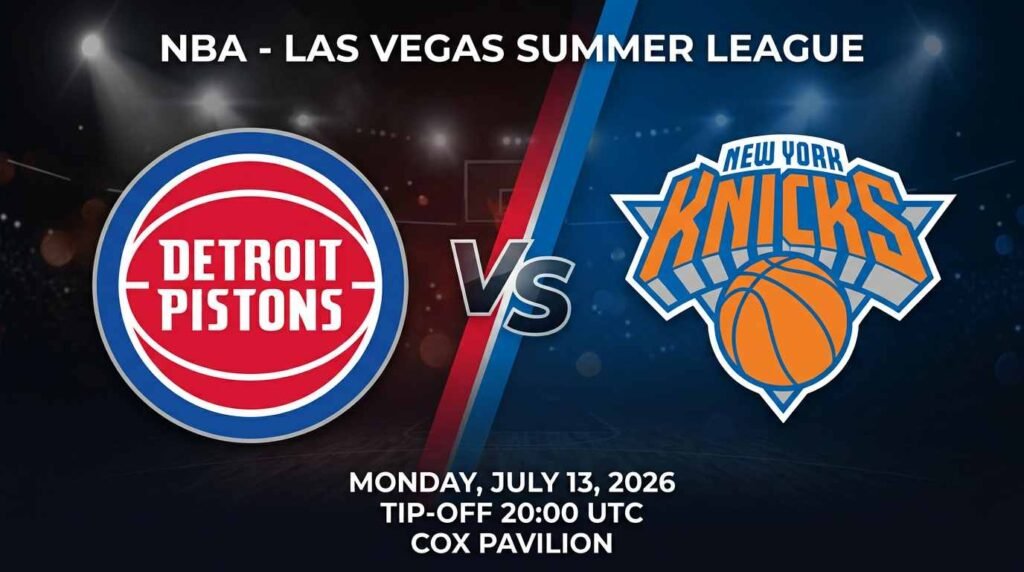 نیویورک نیکس دیترویت پیستونز لیگ تابستانی NBA لاس وگاس